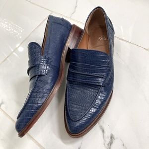 Sarto by Franco sarto leather blue loafers!